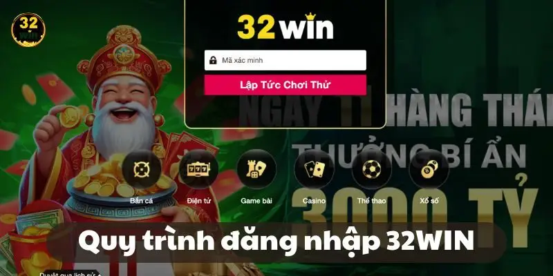 Đăng nhập 32WIN cực dễ dàng qua các bước chi tiết tận tình