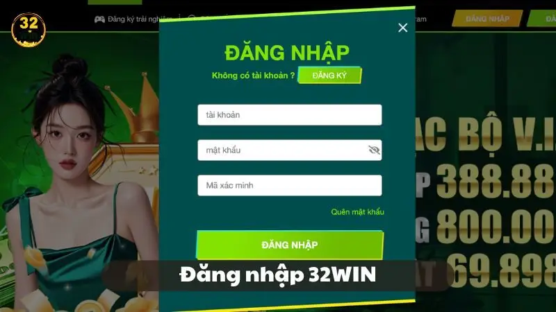Đăng nhập 32WIN - Bước đầu đến thế giới giải trí đỉnh cao
