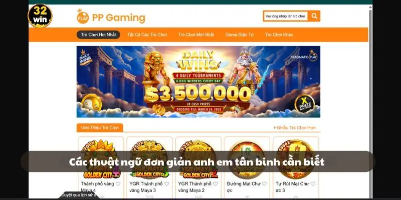 Các thuật ngữ đơn giản anh em tân binh cần biết